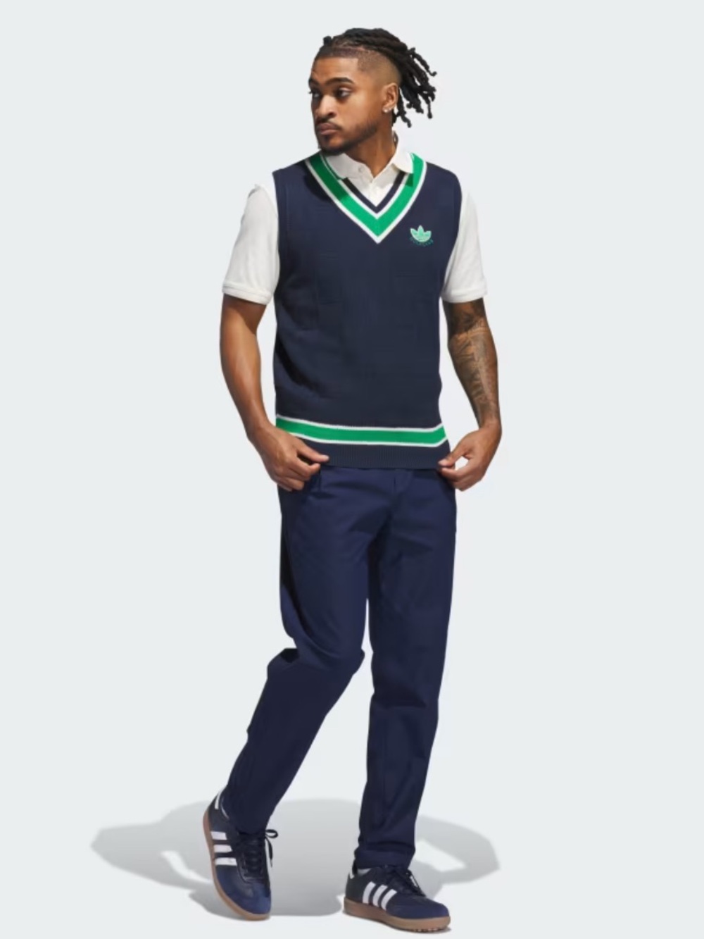 ADIDAS Originals Knit Sweater Vest Night Indigo Size 2XL NEW